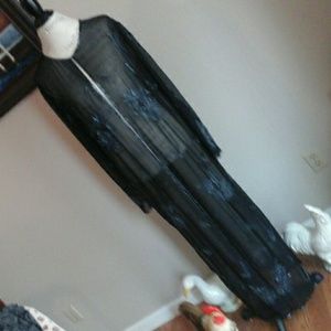 Beaded Organza Long Cover